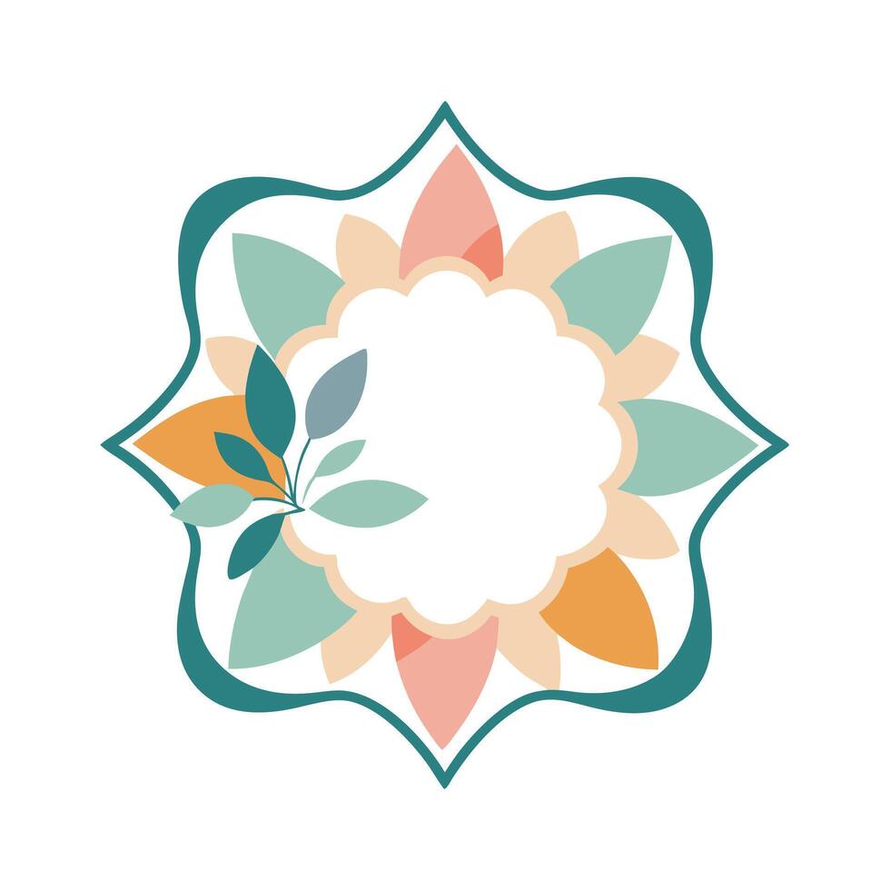 Beautiful Floral Frame Border Illustration vector
