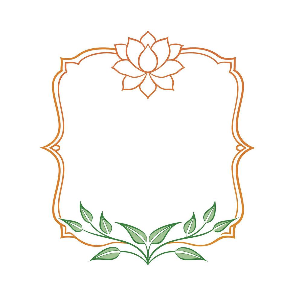 Beautiful Floral Frame Border Illustration vector