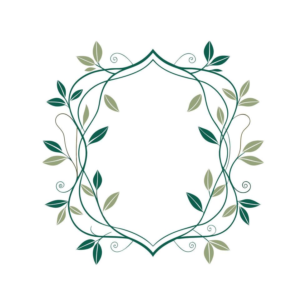 Beautiful Floral Frame Border Illustration vector