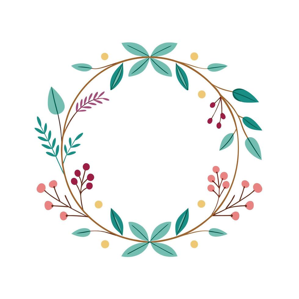 Beautiful Floral Frame Border Illustration vector