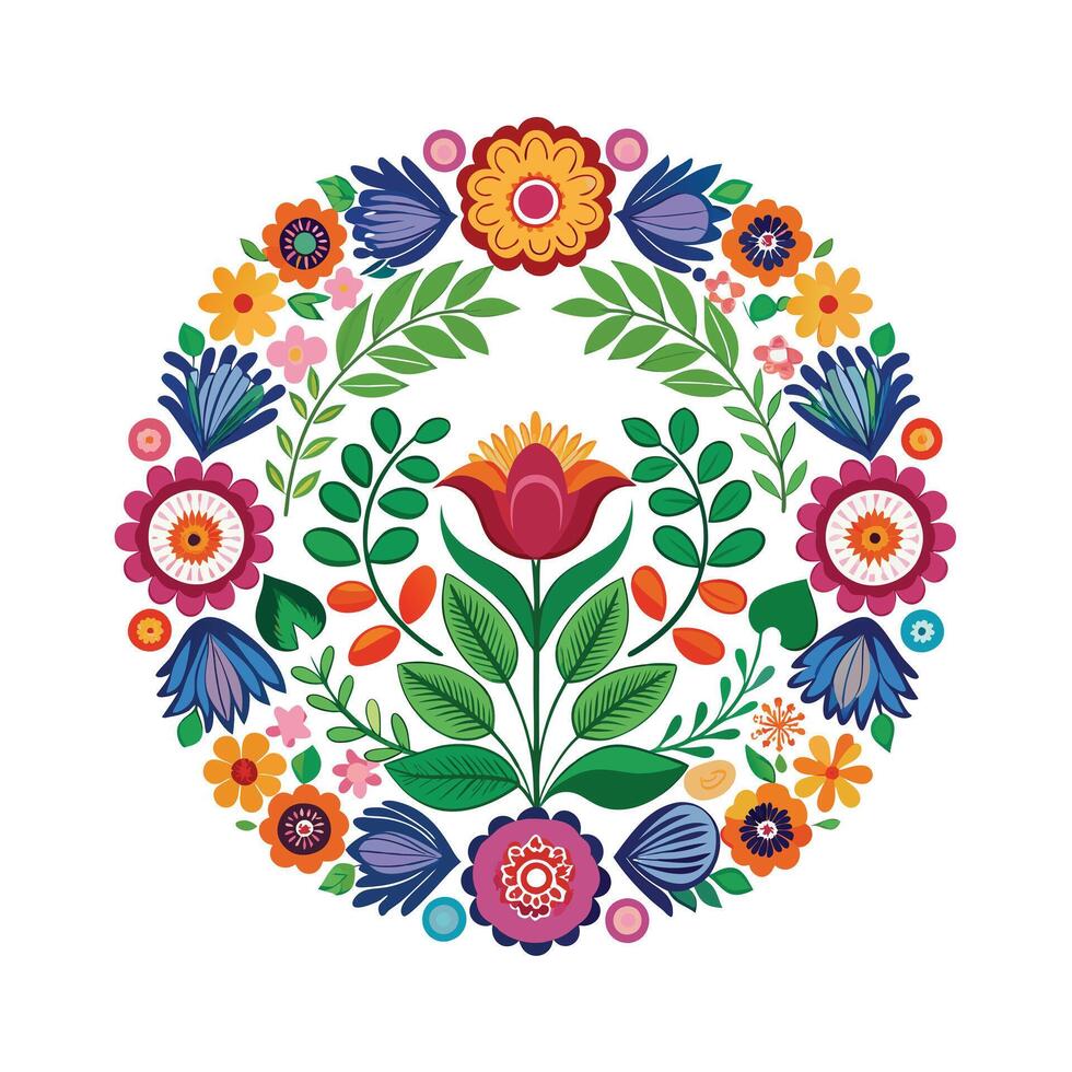 Beautiful Floral Frame Border Illustration vector