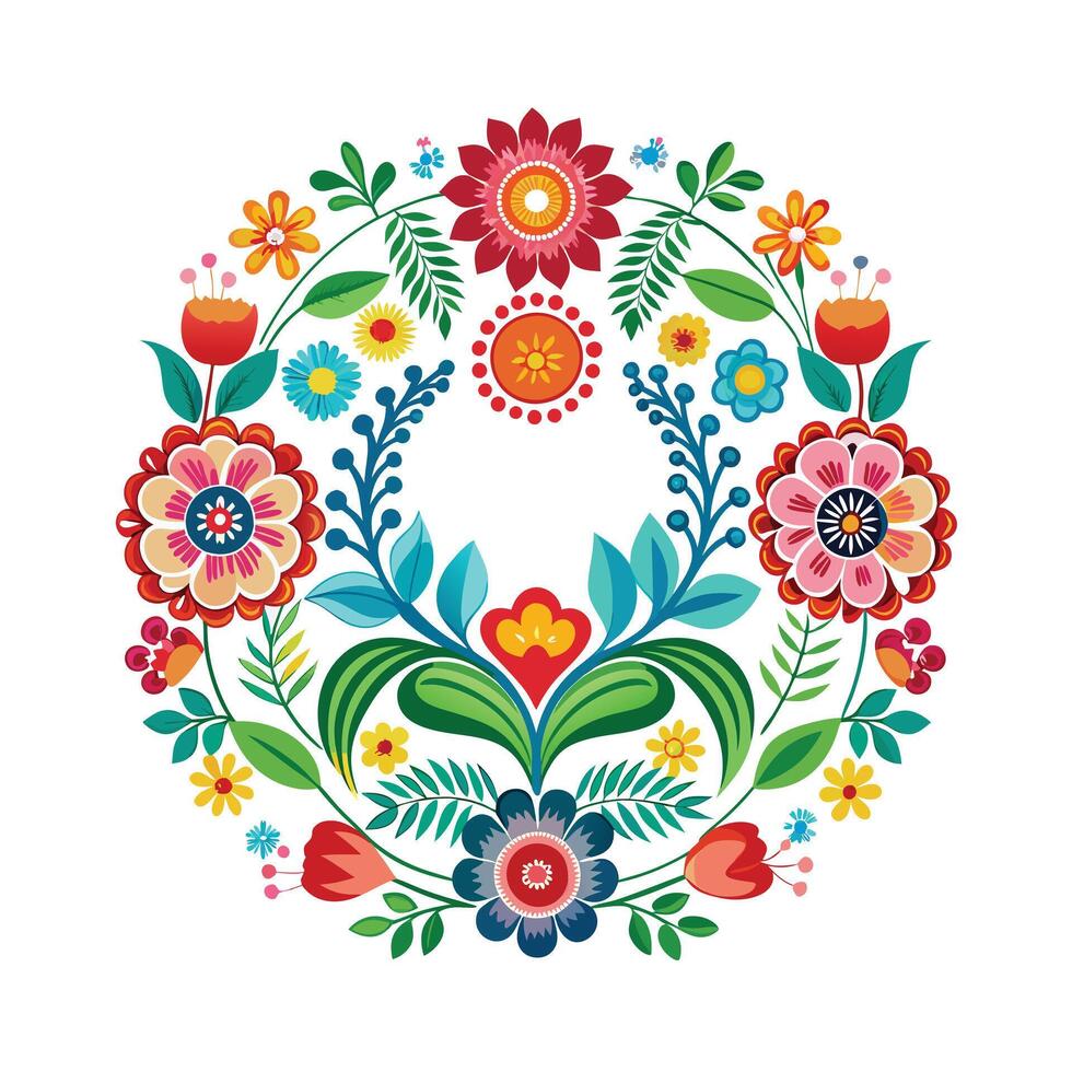 Beautiful Floral Frame Border Illustration vector