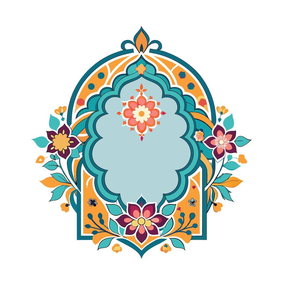 Beautiful Floral Frame Border Illustration vector