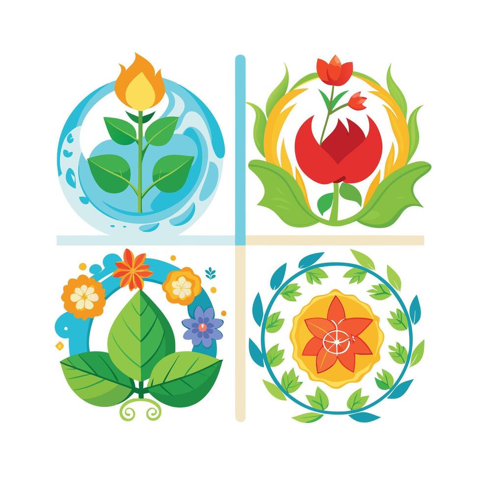 Beautiful Floral Frame Border Illustration vector