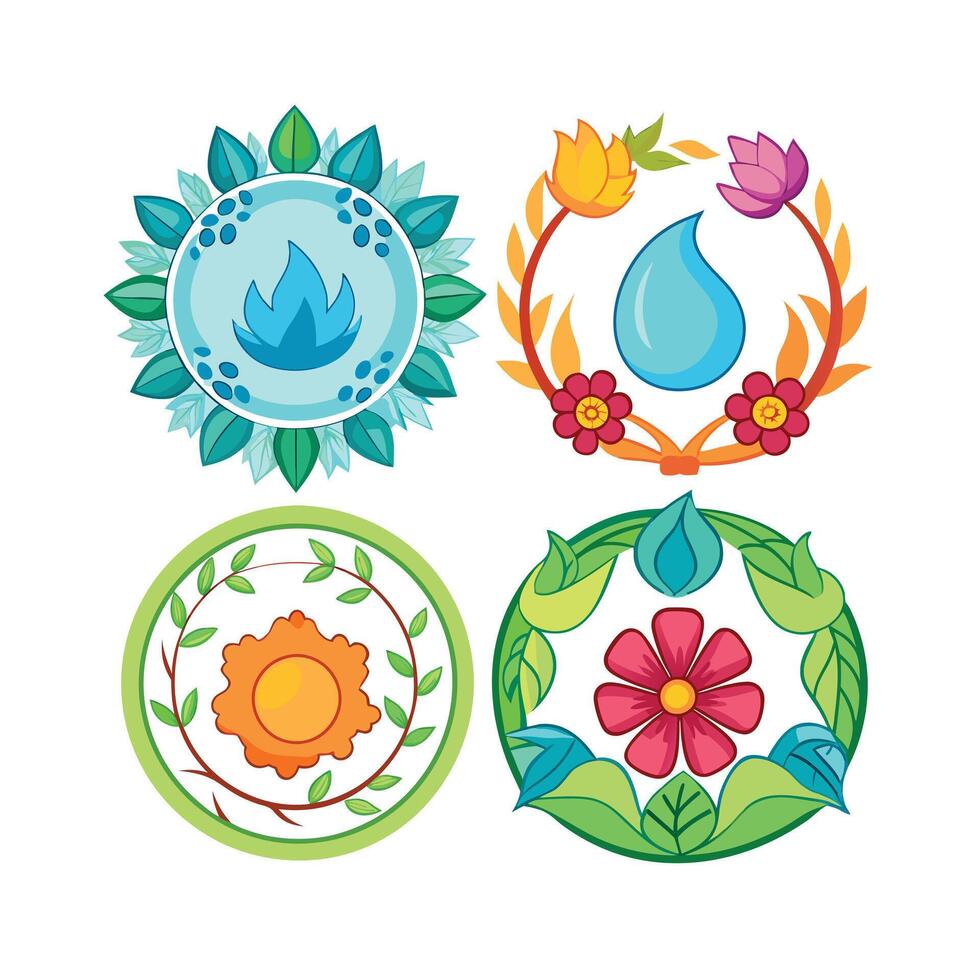 Beautiful Floral Frame Border Illustration vector
