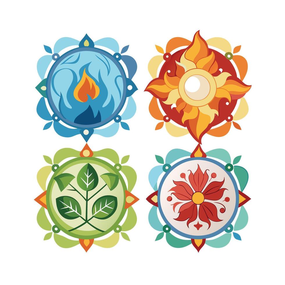 Beautiful Floral Frame Border Illustration vector