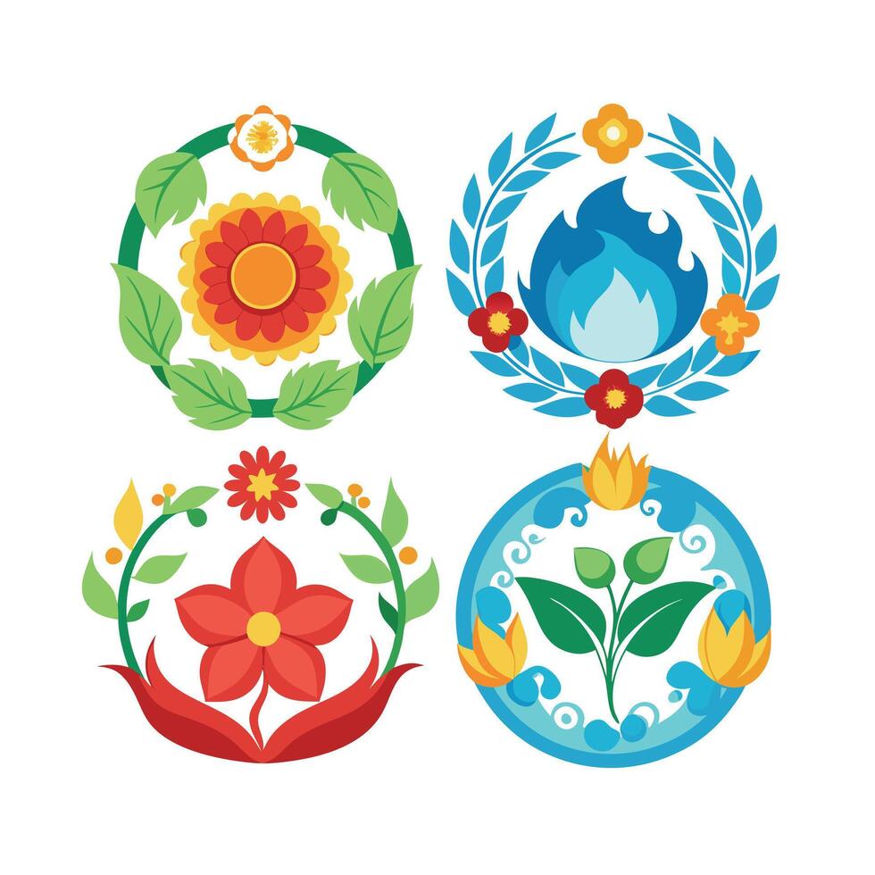 Beautiful Floral Frame Border Illustration vector