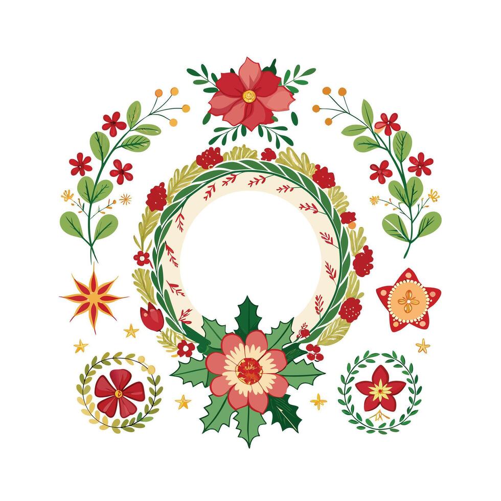 Beautiful Floral Frame Border Illustration vector