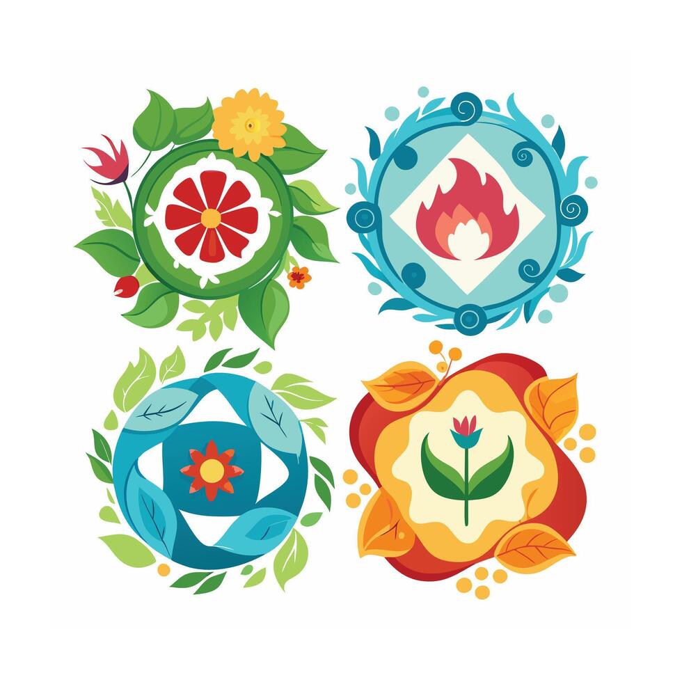 Beautiful Floral Frame Border Illustration vector