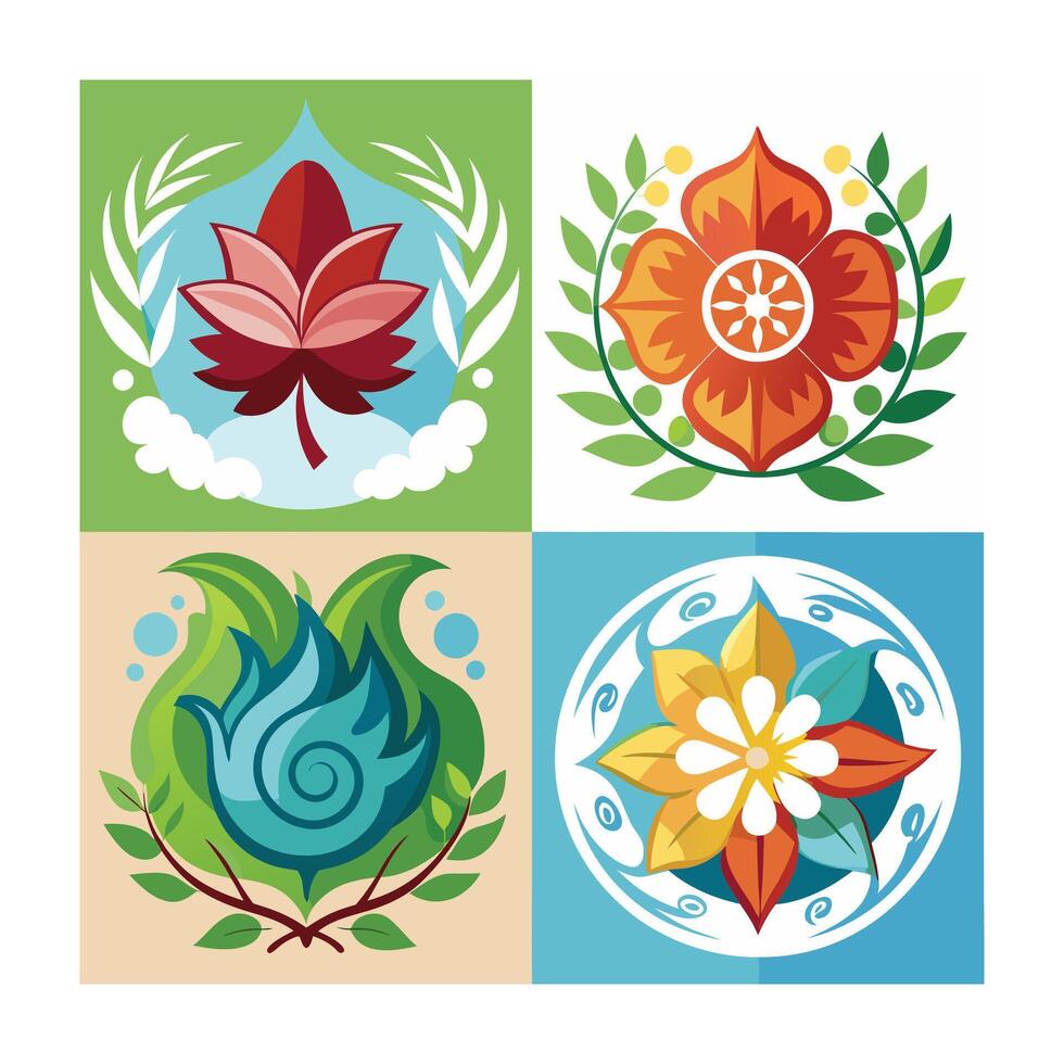 Beautiful Floral Frame Border Illustration vector