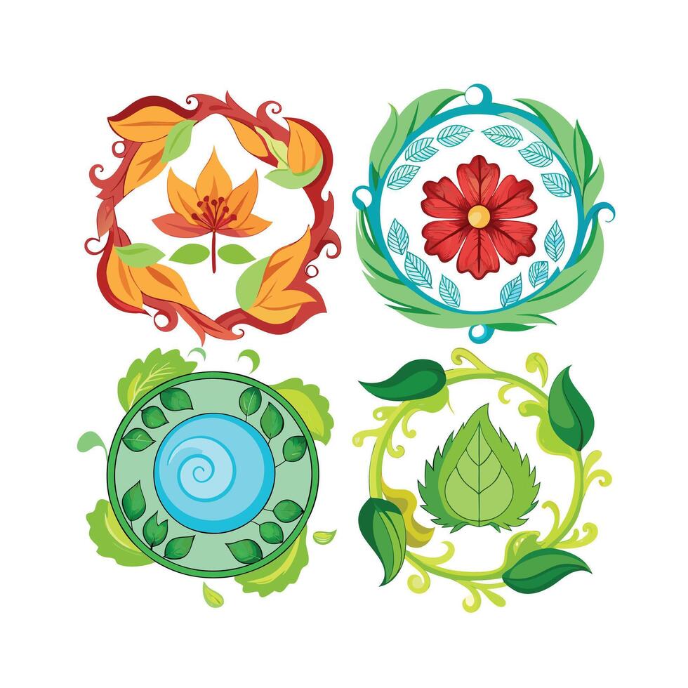 Beautiful Floral Frame Border Illustration vector