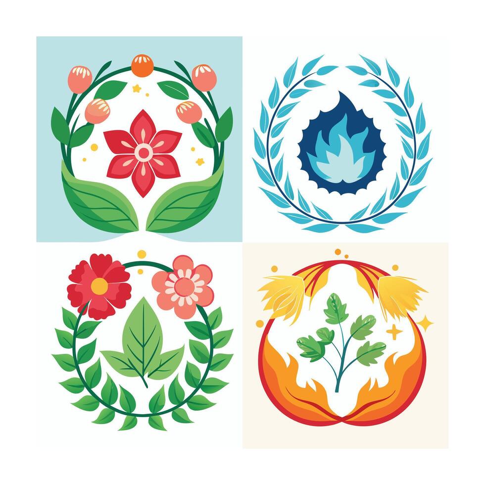 Beautiful Floral Frame Border Illustration vector