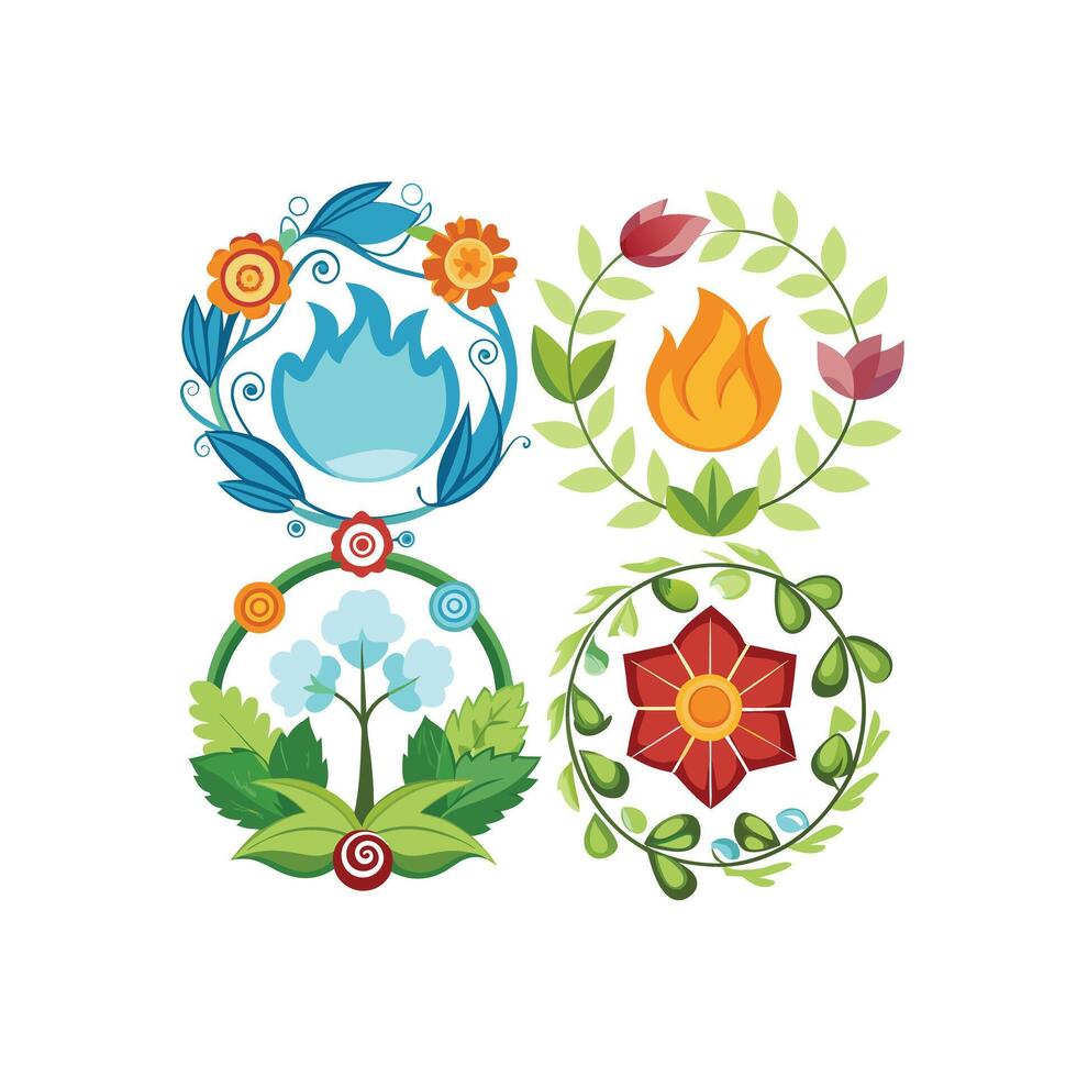 Beautiful Floral Frame Border Illustration vector