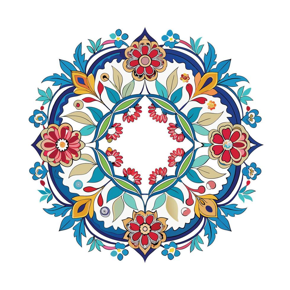 Beautiful Floral Frame Border Illustration vector