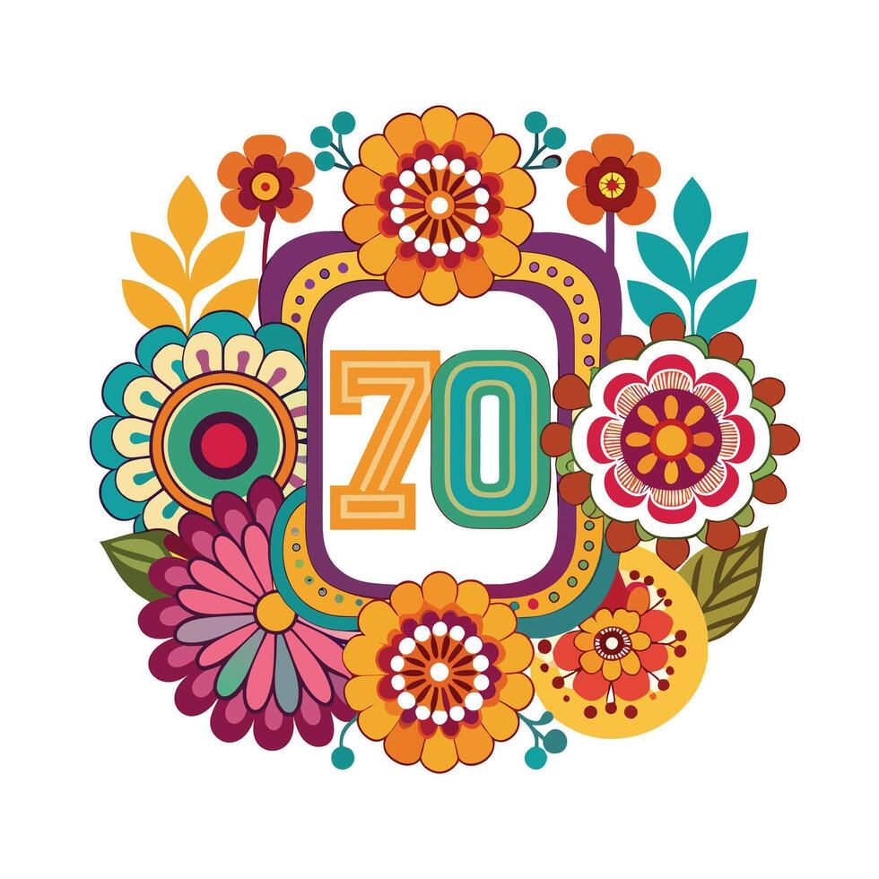 Beautiful Floral Frame Border Illustration vector