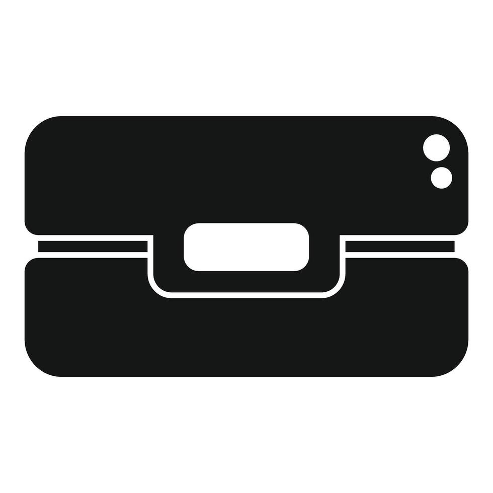 Plastic lunchbox keeping food fresh for picnic vector