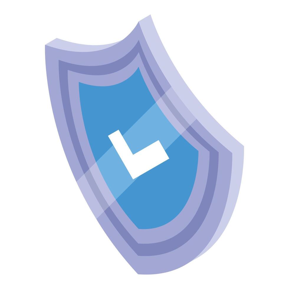 Shield protecting with check mark providing security and safety vector