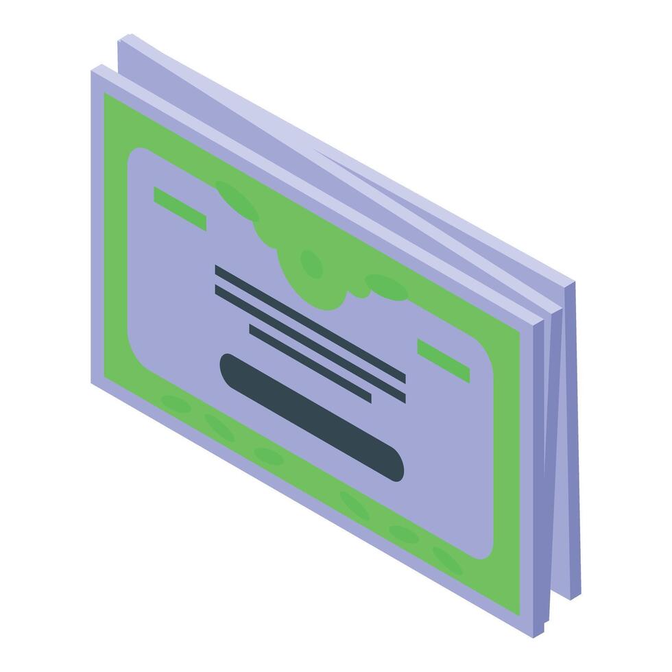 Stack of official certificates representing graduation or accomplishment vector
