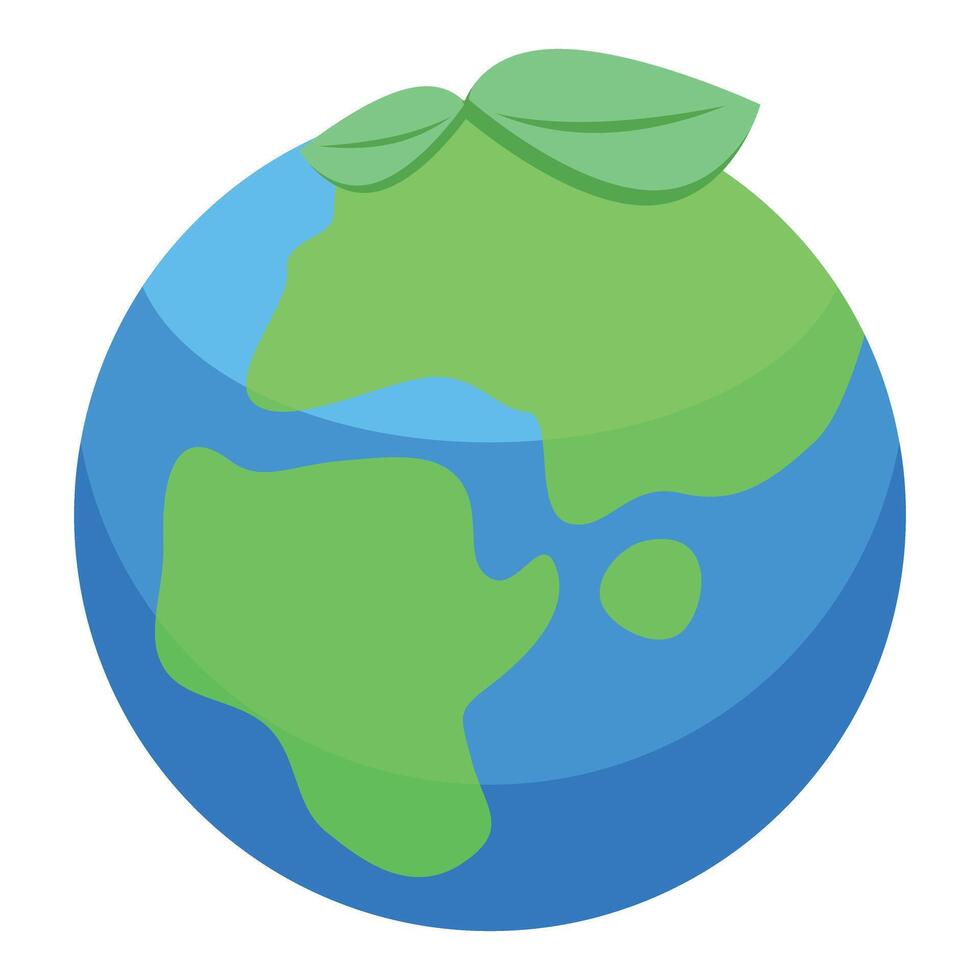 Green world concept showing environmental conservation and nature vector