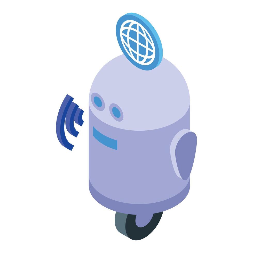 Global network robot communicating using wifi signal vector