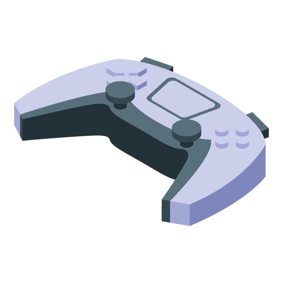 Modern gamepad for playing video games isometric view vector