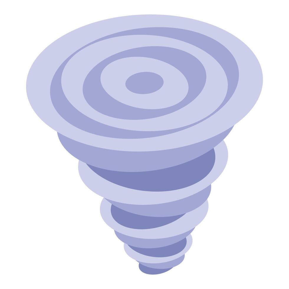 Big tornado rotating and forming a twister vector