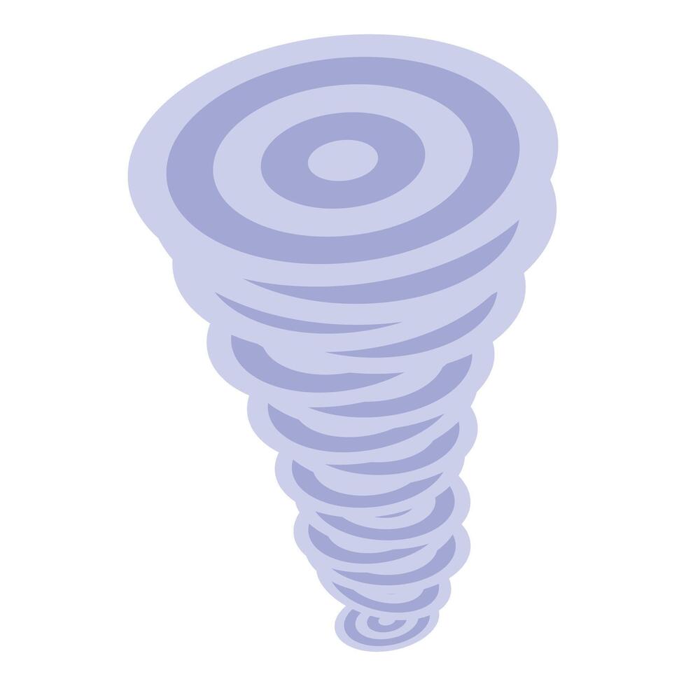 Big tornado rotating and forming a twister vector