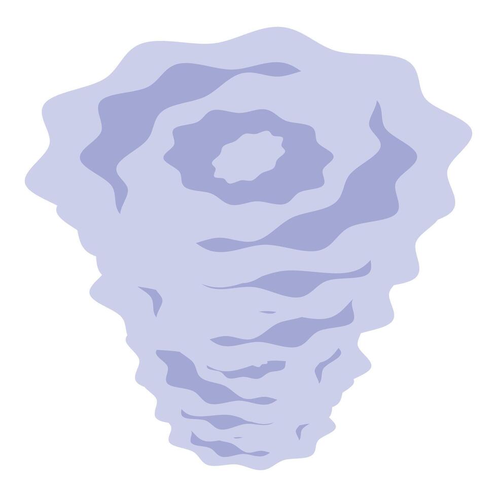 Blue whirlwind rotating and creating a vortex vector