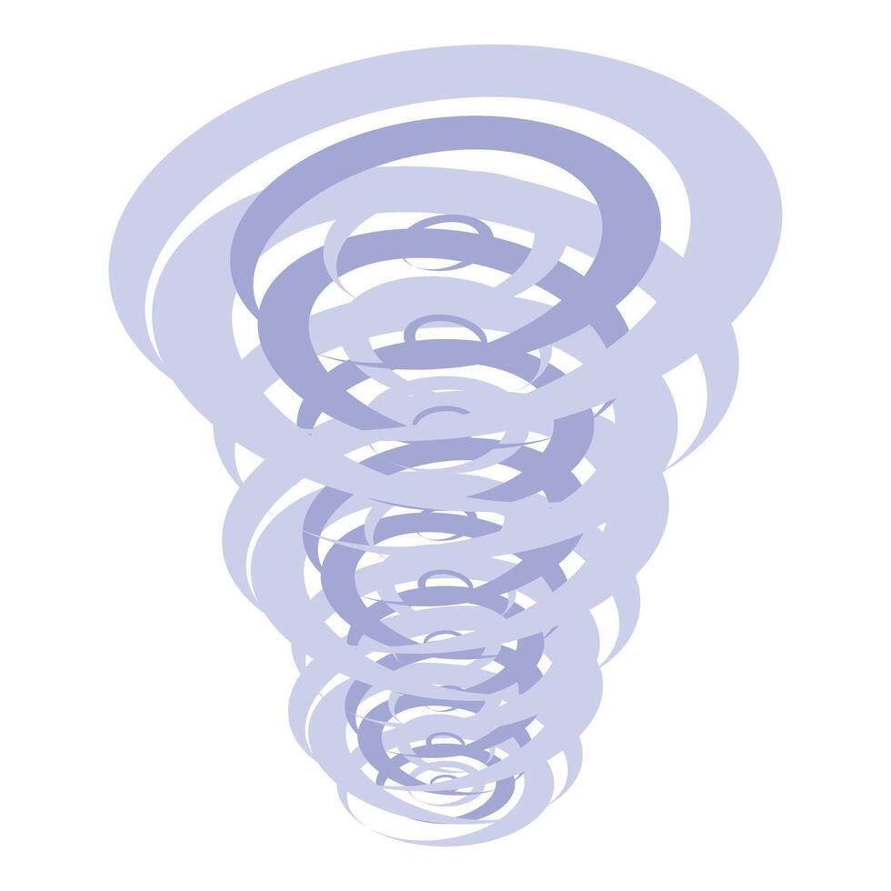 Abstract spiral shape forming a whirling vortex background vector