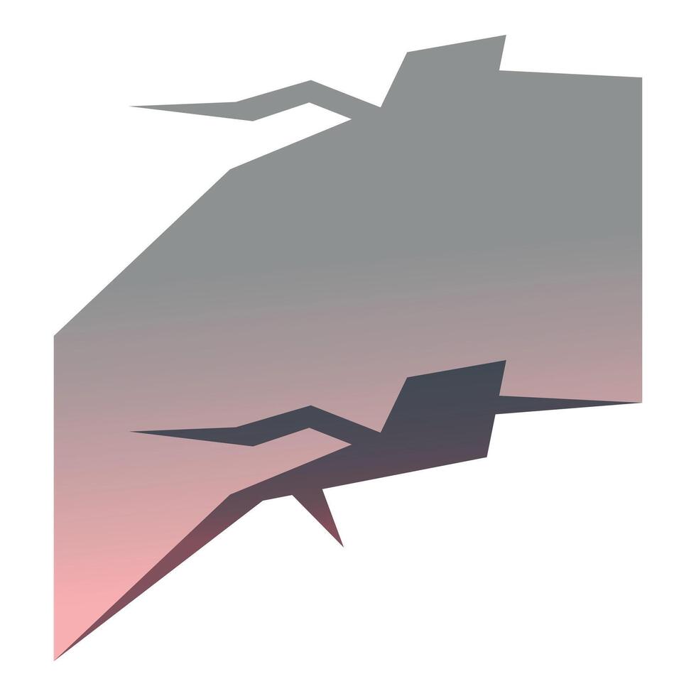 Gradient background with cracks spreading outward vector
