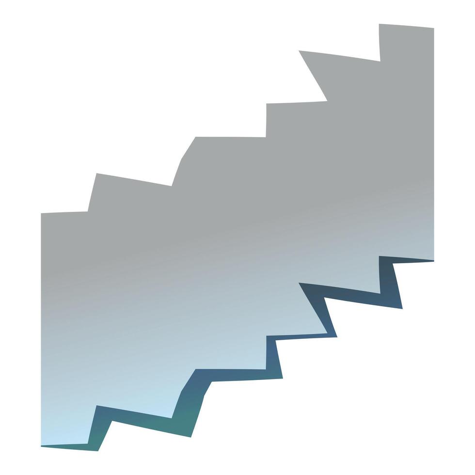 Abstract grey and blue zigzag shape forming gradient background vector