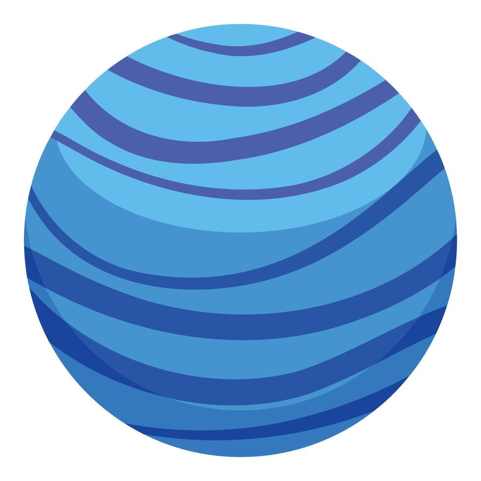 Blue planet with atmosphere is spinning in open space vector