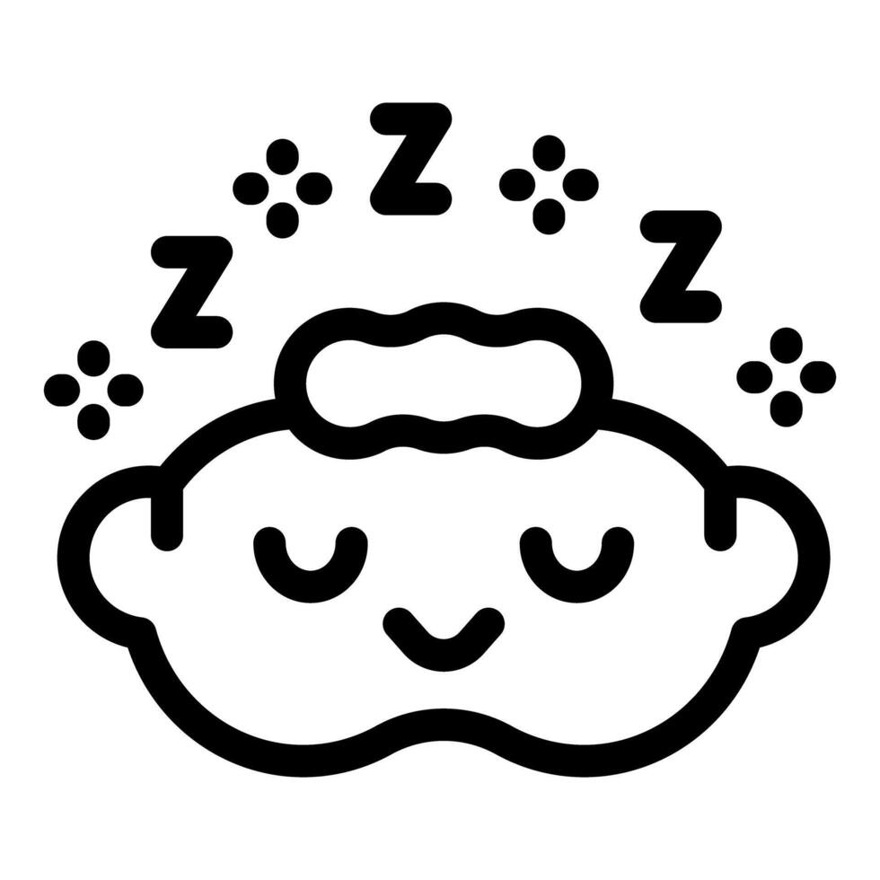 Baby sleeping with sleep mask on enjoying good night sleep vector