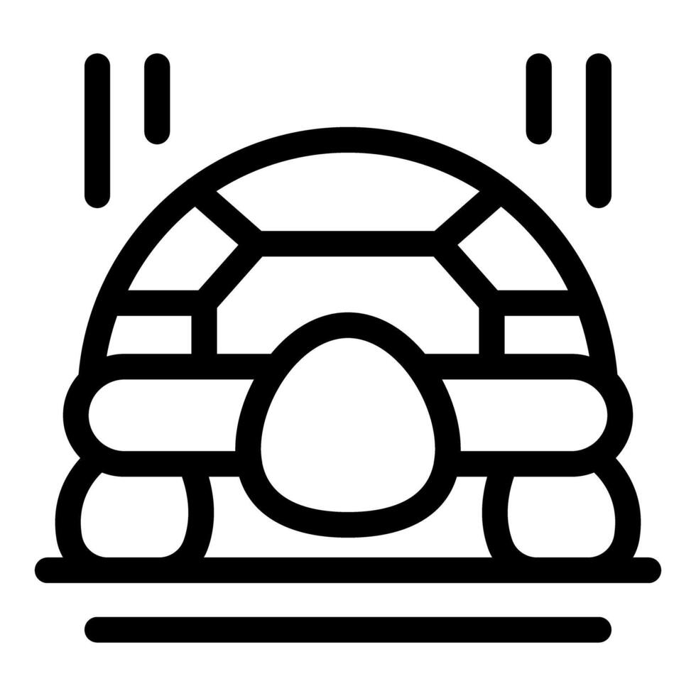 Turtle hiding in shell walking away slowly icon vector