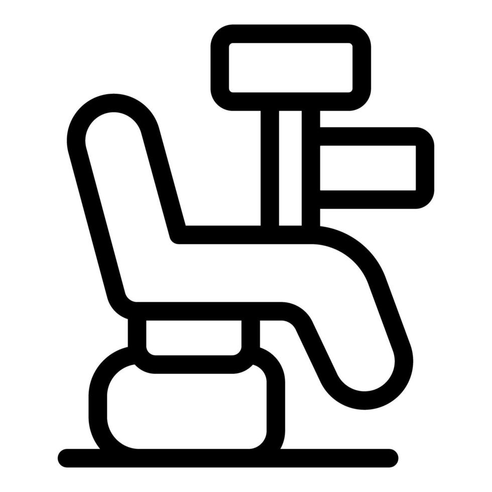 Dentist chair symbolising comfort and technology in dental care vector
