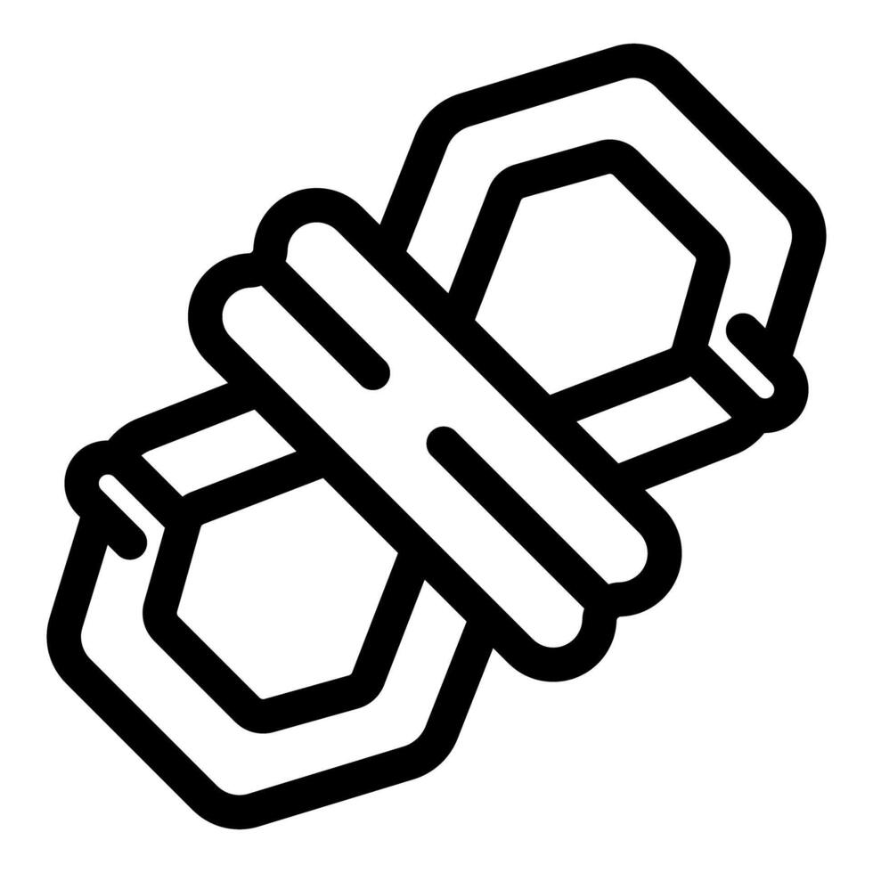 Adjustable wrench tightening hex nut, plumbing icon vector