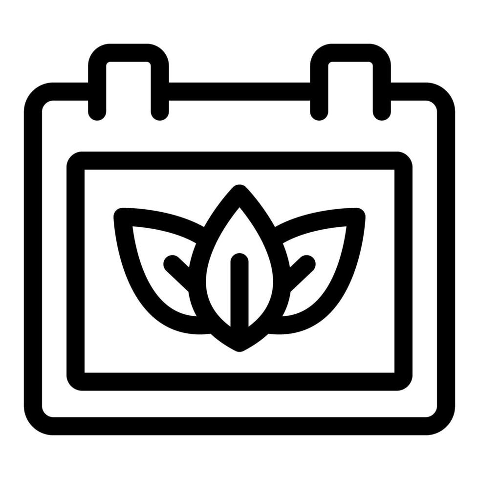 Calendar showing three leaves for world environment day vector