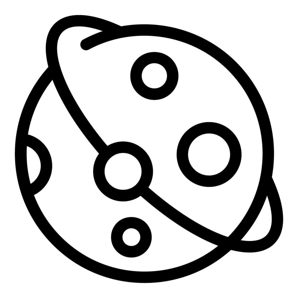 Cartoon planet is orbiting around a star vector