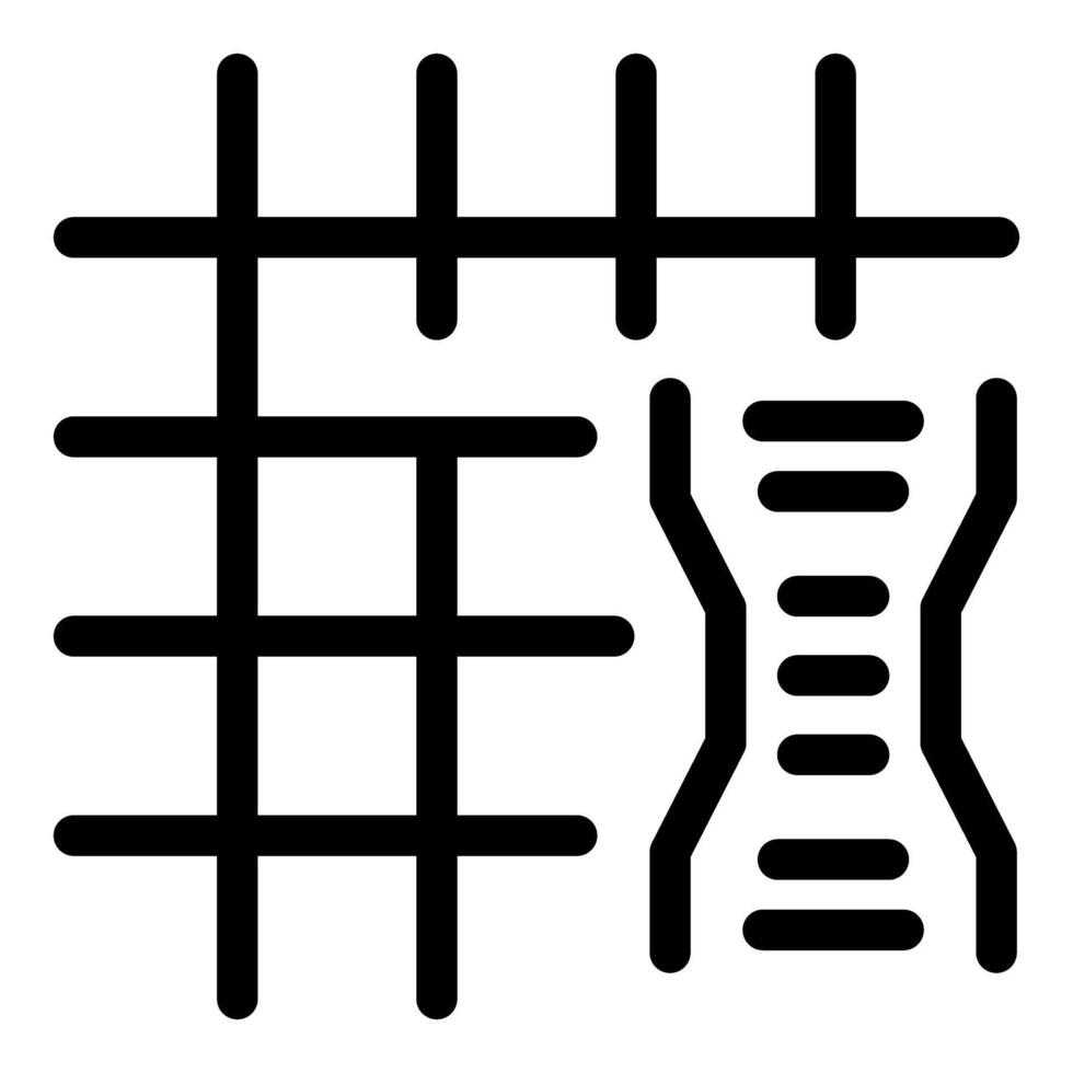 Construction rebar grid reinforcing concrete slab foundation vector