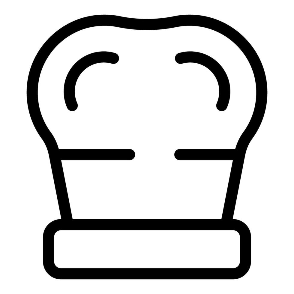 Chef toque hat icon representing culinary expertise and professionalism vector