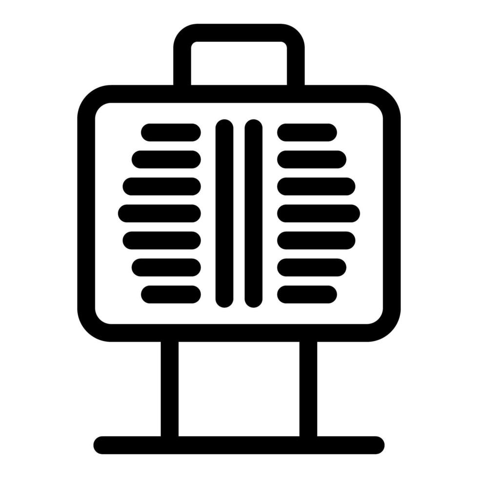 Electric heater icon warming up cold winter room vector