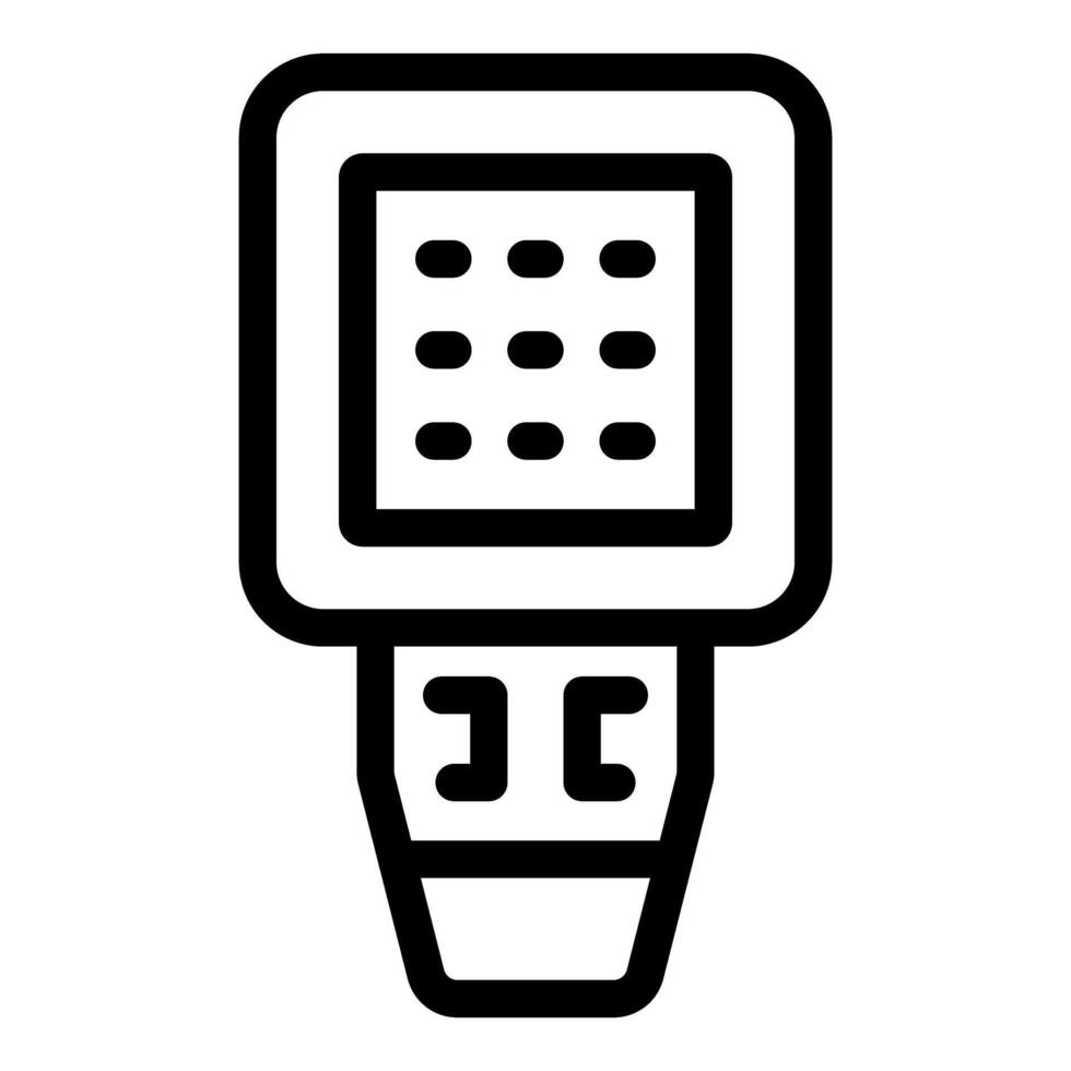 Electronic device with buttons showing digital technology concept vector