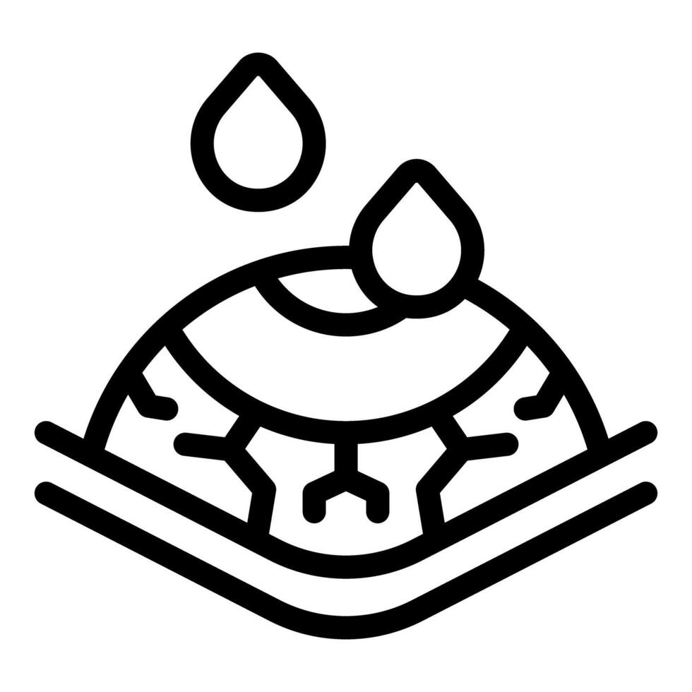 Eye receiving eye drops for dryness relief and treatment vector