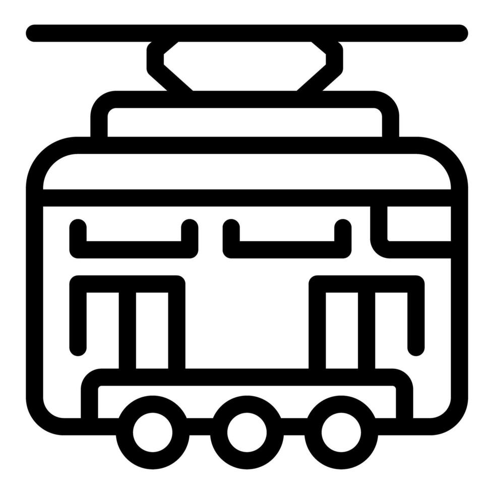 Cable car moving on ropeway in mountains resort vector