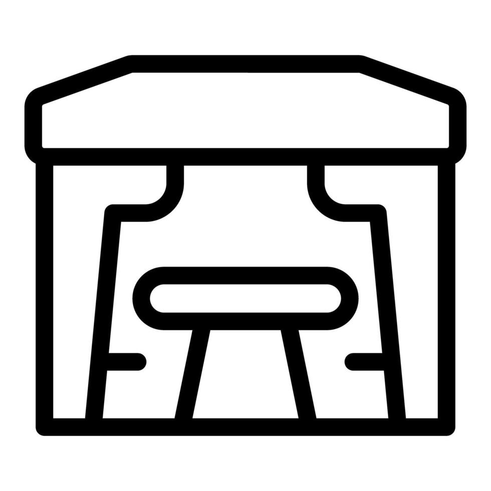 Gymnastics pommel horse representing artistic gymnastics sport equipment vector
