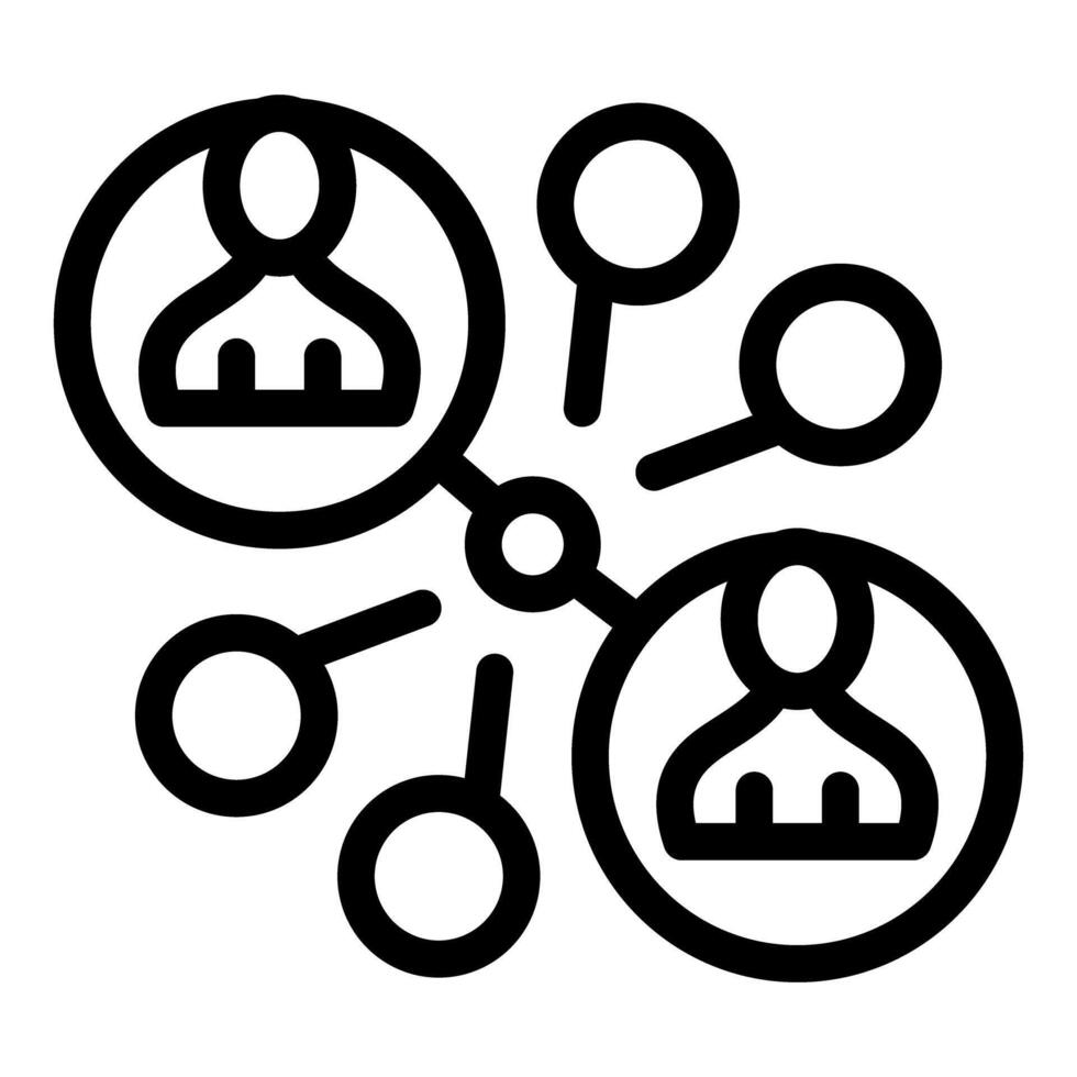 Network connecting people working remotely from home office vector