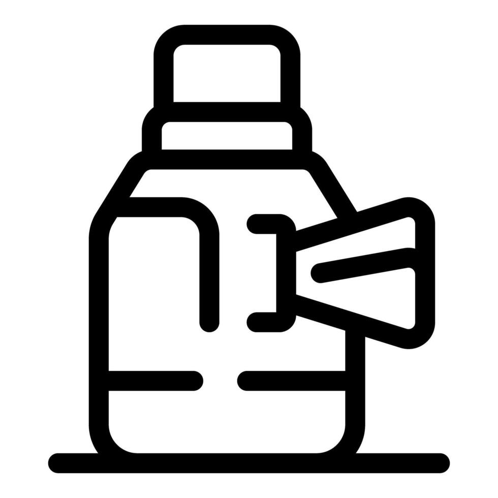 Asthma inhaler icon showing treatment for respiratory problems vector