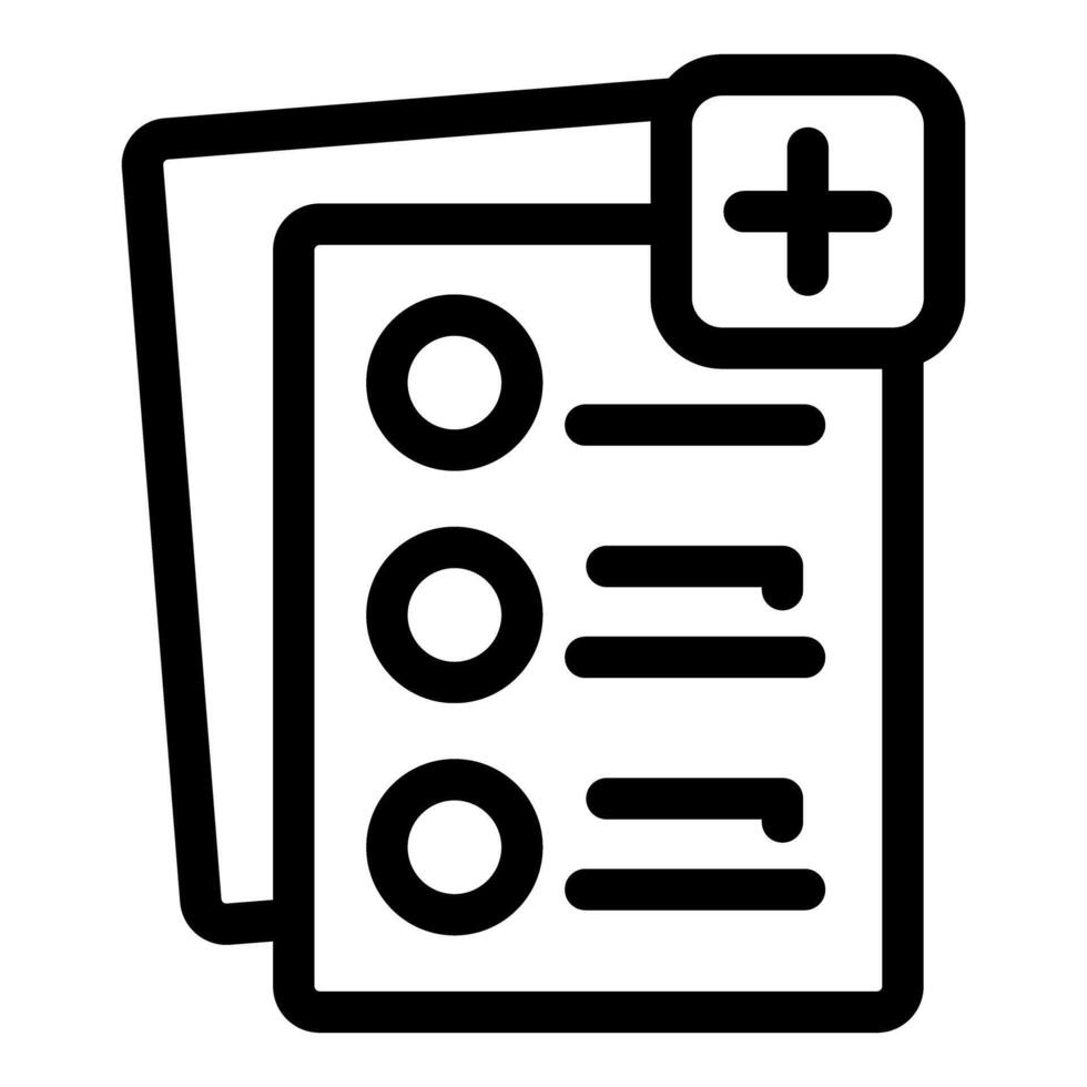 User adding new item to checklist icon with plus sign vector