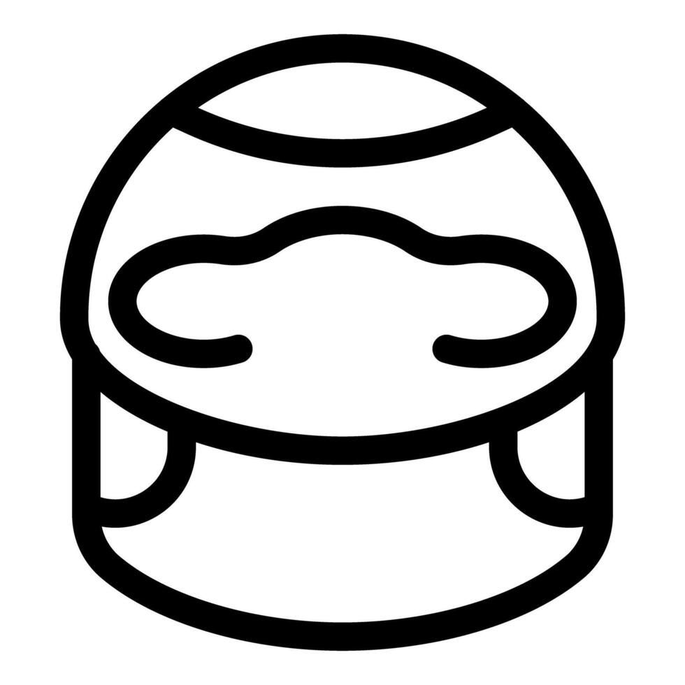 Round open food container for keeping food fresh icon vector