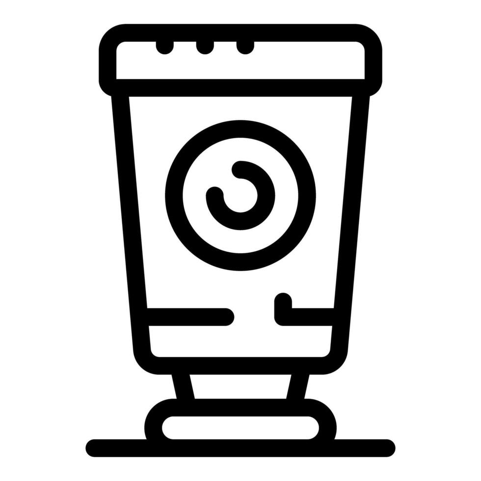 Washing machine displaying washing cycle icon vector